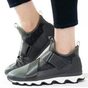 Sorel Sneakers Kinetic Sneak Alpine Tundra Round Toe Womens Green Size 7.5